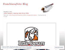 Tablet Screenshot of franchises4vets.wordpress.com