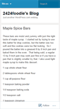 Mobile Screenshot of 2424foodie.wordpress.com