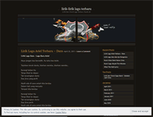 Tablet Screenshot of liriklirikterbaru.wordpress.com