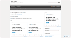 Desktop Screenshot of antiezber.wordpress.com