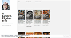 Desktop Screenshot of lambethpilgrim.wordpress.com