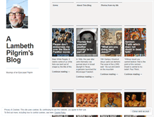 Tablet Screenshot of lambethpilgrim.wordpress.com