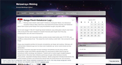 Desktop Screenshot of melawiraya.wordpress.com