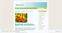 Desktop Screenshot of nasturtiums.wordpress.com