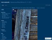 Tablet Screenshot of darrensylvander.wordpress.com