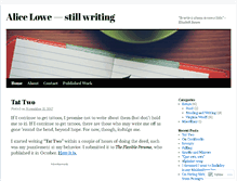 Tablet Screenshot of aliceloweblogs.wordpress.com