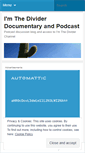Mobile Screenshot of imthedivider.wordpress.com