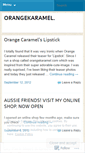 Mobile Screenshot of orangekaramel.wordpress.com