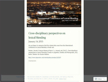 Tablet Screenshot of lexicalblending.wordpress.com