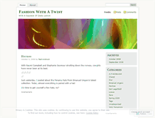 Tablet Screenshot of fashiontwist.wordpress.com