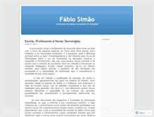 Tablet Screenshot of fabiosimao.wordpress.com