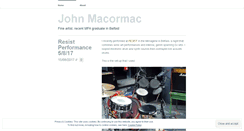 Desktop Screenshot of johnmacormacart.wordpress.com