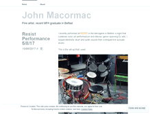 Tablet Screenshot of johnmacormacart.wordpress.com