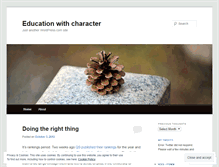Tablet Screenshot of educationwithcharacter.wordpress.com