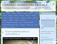 Tablet Screenshot of consejoambiental.wordpress.com