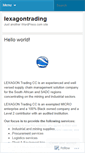 Mobile Screenshot of lexagontrading.wordpress.com