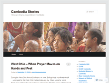 Tablet Screenshot of cambodiastories.wordpress.com