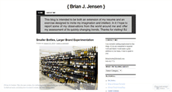 Desktop Screenshot of brianjjensen.wordpress.com