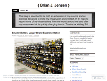 Tablet Screenshot of brianjjensen.wordpress.com