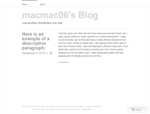 Tablet Screenshot of mac06.wordpress.com