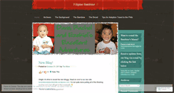 Desktop Screenshot of filipinobambino.wordpress.com