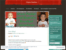 Tablet Screenshot of filipinobambino.wordpress.com