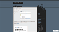 Desktop Screenshot of aphrahahmed.wordpress.com