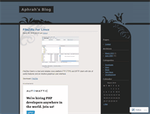 Tablet Screenshot of aphrahahmed.wordpress.com