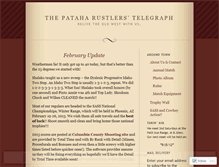 Tablet Screenshot of pataharustlers.wordpress.com