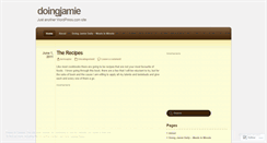 Desktop Screenshot of doingjamie.wordpress.com