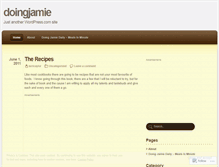 Tablet Screenshot of doingjamie.wordpress.com