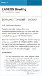 Mobile Screenshot of lasersbowling.wordpress.com