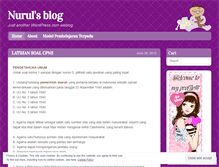 Tablet Screenshot of nurul071644249.wordpress.com