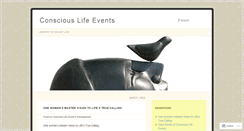 Desktop Screenshot of consciouslifeevents.wordpress.com