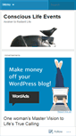 Mobile Screenshot of consciouslifeevents.wordpress.com