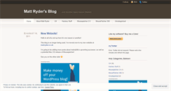 Desktop Screenshot of mattryder.wordpress.com