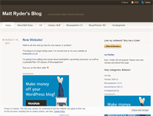 Tablet Screenshot of mattryder.wordpress.com