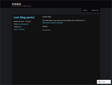 Tablet Screenshot of ankaris.wordpress.com