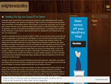 Tablet Screenshot of enlightenedpolitics.wordpress.com