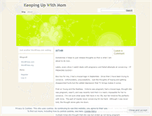 Tablet Screenshot of keepingupwithmom.wordpress.com