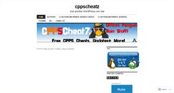 Desktop Screenshot of cppscheatz.wordpress.com