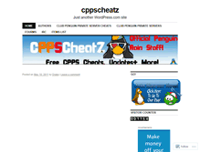 Tablet Screenshot of cppscheatz.wordpress.com