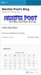 Mobile Screenshot of menifeepost.wordpress.com