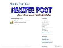 Tablet Screenshot of menifeepost.wordpress.com