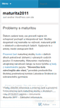 Mobile Screenshot of maturita2011.wordpress.com