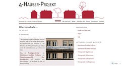 Desktop Screenshot of 4haeuserprojekt.wordpress.com