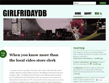 Tablet Screenshot of girlfridaydb.wordpress.com
