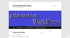 Desktop Screenshot of frankpolakowski.wordpress.com