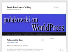 Tablet Screenshot of frankpolakowski.wordpress.com