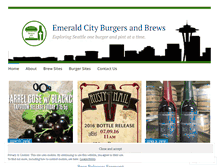 Tablet Screenshot of emeraldcityburgersbrews.wordpress.com